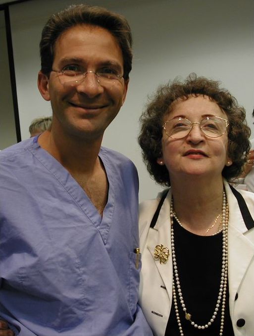Dr. Sumkin and Margie from approximately 15 years ago